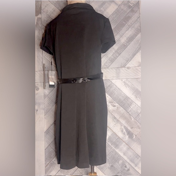 KARL LAGERFELD PARIS NWT ROLL COWL NECK SHIFT DRESS - Picture 7 of 10